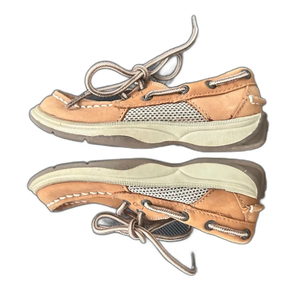 Sperry Boat Shoes Top-Sider Toddler Boys 9.5 Leather Lanyard Intrepid Loafer